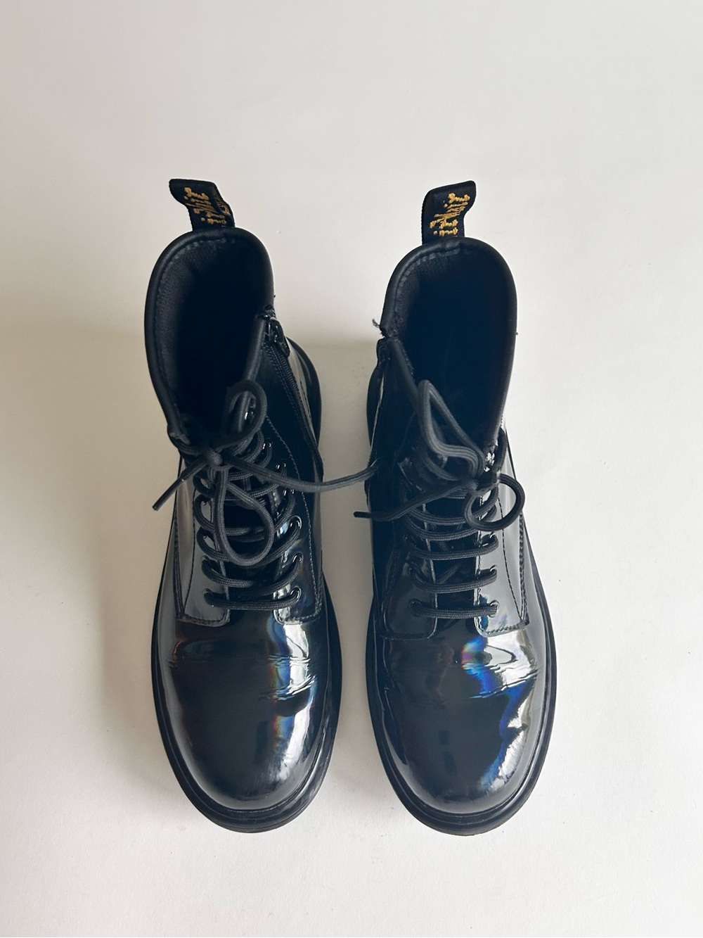 Dr. Martens 1460Y Black Patent Leather Combat Boots size7 - Picture 9 of 16